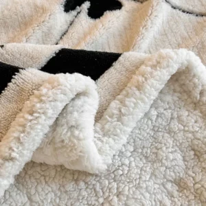 European Double-Layer Jacquard Lamb Wool Blanket Thick Sofa Throw Blanket for Office Winter Multi Purpose Warm Home Textile - Image 4