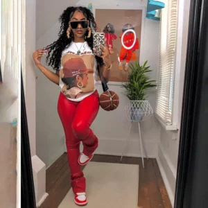 Fashion Hiphop Women Avatar Printed Loose Shirts Tops Summer Short Sleeve O Neck T Shirt Party Dance Cool Big Shirts Streetwear - Image 2
