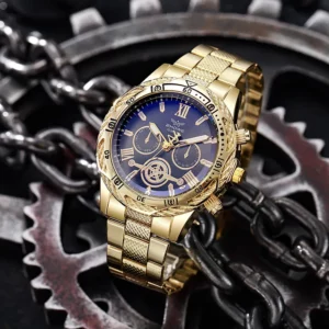 Men's business bar scale dial steel band Watch Quartz Watch - Image 4