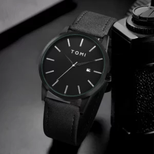 TOMI Brand Fashionable Men's Watch Luxurious Small Disc Dial Design Quartz Watch - Image 3