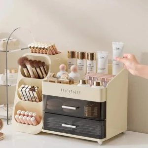 Makeup Organizer With Drawers Large Cosmetic Skincare Jewelry Perfume Storage Box For Home Countertop Vanity Bathroom Bedroom - Image 4