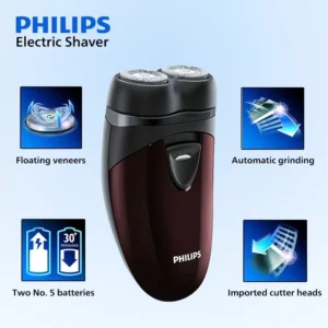 PHILIPS New PQ206 Electric Shaver Fast Dry Shaving Double Blade Floating Head Beard Trimmer Men's Shaver Electric Razors Machine - Image 4