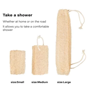 Natural Loofah Sponge Set for Dish Washing Pot Cleaning Vegetable Scrubber Eco Friendly Exfoliating Bath Shower Sponge - Image 5