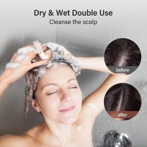arboleaf Scalp Massager Portable Rechargeable Waterproof Hair Head Massager 128 massage nodes, 8 removable claws, cat scratcher, gift for Mom Dad - Image 4