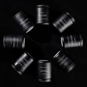 Candles for Men Gift Set, 4 Pack Soy Wax, Masculine Men's aromatherapy candles; home scented ; long lasting 200-hr burn total; smoke&vanilla, leather,oak,lavender wood - Image 2
