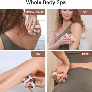 arboleaf Scalp Massager Portable Rechargeable Waterproof Hair Head Massager 128 massage nodes, 8 removable claws, cat scratcher, gift for Mom Dad - Image 6