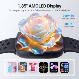 Smart Watches for Men (2 Bands), [1.85" AMOLED Screen] Fitness Tracker Compatible with Android/iPhone, 3ATM Waterproof, Bluetooth Calls, AI Control, Heart Rate/SpO2/Sleep Monitor, 7 Days Battery - Image 7