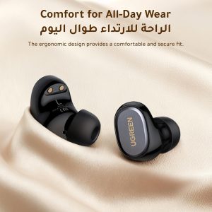 UGREEN Dots Wireless Earbuds, In Ear Headphones Wireless Bluetooth 32H Playtime for 1 Week Using, HiFi Sound & Big Bass, Bluetooth 6.0 Earphones, 2 Mic AI Clear Calls, Ultra Lightweight - Image 4