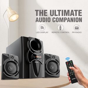 Intex 2100 Pro Auxiliary, Bluetooth Deep Bass Home Theater with Subwoofer 2.1 Channel with 55W Premium Signature Sound, (Black) (Renewed) - Image 4