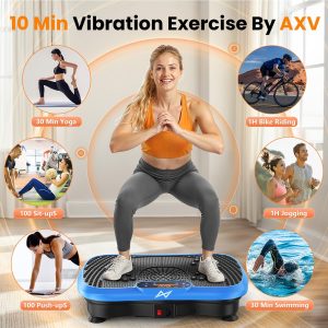 Vibration Plate Exercise Machine Fitness Platform Body Vibrating Board Curved Design 200W Powerful Oscillating 120 Level Shake Plate for Lymphatic Drainage Recovery Whole Body Toning With Handles - Image 8