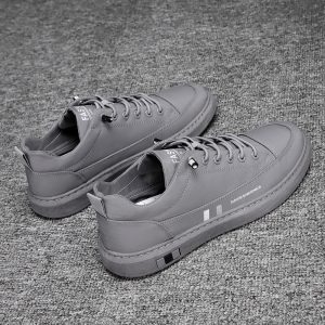New Breathable Men Shoes Casual Solid Color Lace Up Shoes Low Cut Comfortable Sneakers Trendy Male Versatile Flats Zapatos Homme - Image 2