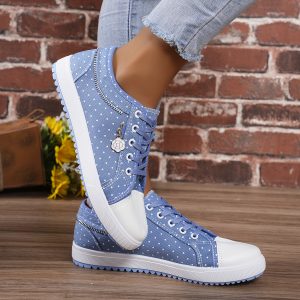 2026 New Model Student Solid Color Hollow Casual Flat Canvas Shoes Trendy Versatile Single Shoes - Image 6