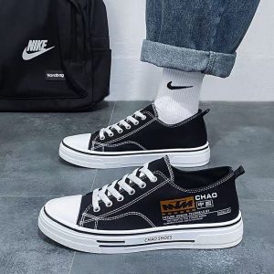 Men's Korean Style Canvas Sneakers 2026 Summer Breathable Lightweight Casual Daily Streetwear Anti Slip Multicolor Footwear - Image 3
