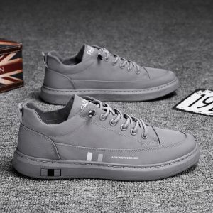 New Breathable Men Shoes Casual Solid Color Lace Up Shoes Low Cut Comfortable Sneakers Trendy Male Versatile Flats Zapatos Homme - Image 6