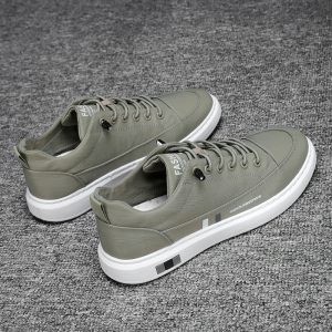 New Breathable Men Shoes Casual Solid Color Lace Up Shoes Low Cut Comfortable Sneakers Trendy Male Versatile Flats Zapatos Homme - Image 3