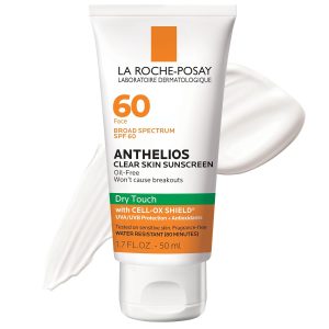 La Roche-Posay Anthelios Clear Skin Dry Touch Sunscreen for Face, SPF 60 Broad spectrum sunscreen with antioxidants, oil absorbing & non-greasy. Oxybenzone free, dry touch travel size sunscreen. - Image 2