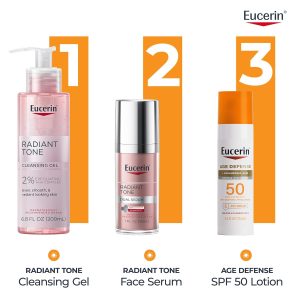 Eucerin Sun Age Defense Face Sunscreen Lotion SPF 50, 2.5 FL OZ Face Sunscreen SPF 50 with Hyaluronic Acid for Age Defense, Invisible Finish, Hypoallergenic, Non-Comedogenic, Fragrance Free - Image 9