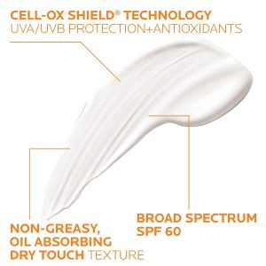 La Roche-Posay Anthelios Clear Skin Dry Touch Sunscreen for Face, SPF 60 Broad spectrum sunscreen with antioxidants, oil absorbing & non-greasy. Oxybenzone free, dry touch travel size sunscreen. - Image 5