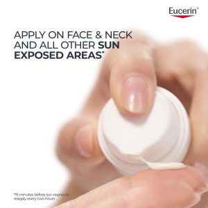 Eucerin Sun Age Defense Face Sunscreen Lotion SPF 50, 2.5 FL OZ Face Sunscreen SPF 50 with Hyaluronic Acid for Age Defense, Invisible Finish, Hypoallergenic, Non-Comedogenic, Fragrance Free - Image 10