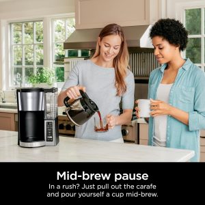 Ninja Fresh Brew Coffee Maker, 12 Cup Glass Carafe, Stainless Steel, CE251 Programmable, Classic & Rich brew, 70-oz. Removable Water Reservoir, Small Batch, 24-hr Delay Brew, Adjustable Warming Plate - Image 5