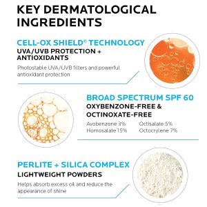 La Roche-Posay Anthelios Clear Skin Dry Touch Sunscreen for Face, SPF 60 Broad spectrum sunscreen with antioxidants, oil absorbing & non-greasy. Oxybenzone free, dry touch travel size sunscreen. - Image 6