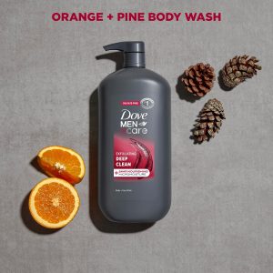 Dove Men Body & Face Wash Exfoliating Deep Clean, with 30 oz For rough skin, Helps exfoliate and hydrate, With Micro moisture technology, For daily showers, Citrus + Cedarwood scent - Image 3