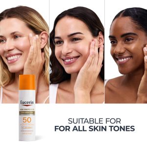 Eucerin Sun Age Defense Face Sunscreen Lotion SPF 50, 2.5 FL OZ Face Sunscreen SPF 50 with Hyaluronic Acid for Age Defense, Invisible Finish, Hypoallergenic, Non-Comedogenic, Fragrance Free - Image 8