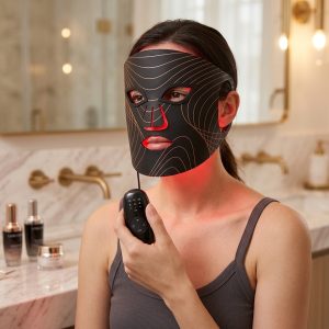 INIA Red Light Therapy Mask for Face, 850nm NIR, Red/Blue LED Light 4 Modes Visible Results in Just 4 Weeks, 220 LEDs, 105mW/cm² Output, 2600mAh Rechargeable Battery, 10-30min Timer, Auto Shut-off Visit the INIA Store - Image 2